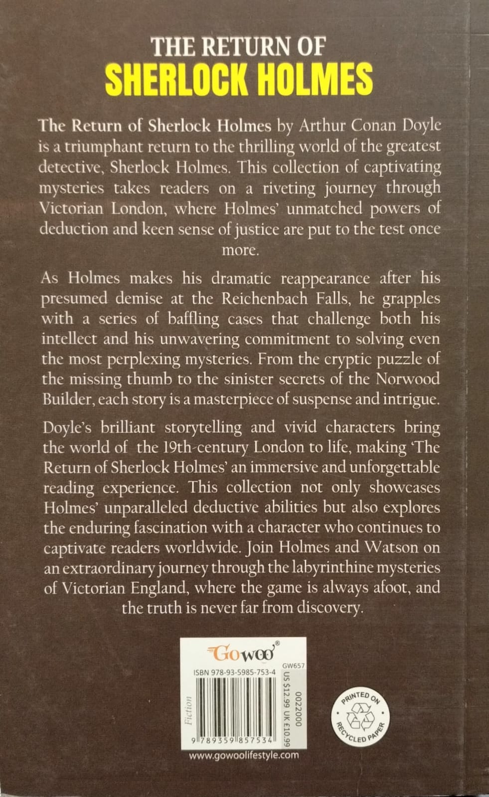 The Return of Sherlock Holmes
