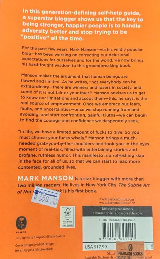 The Subtle Art of Not Giving a Fuck