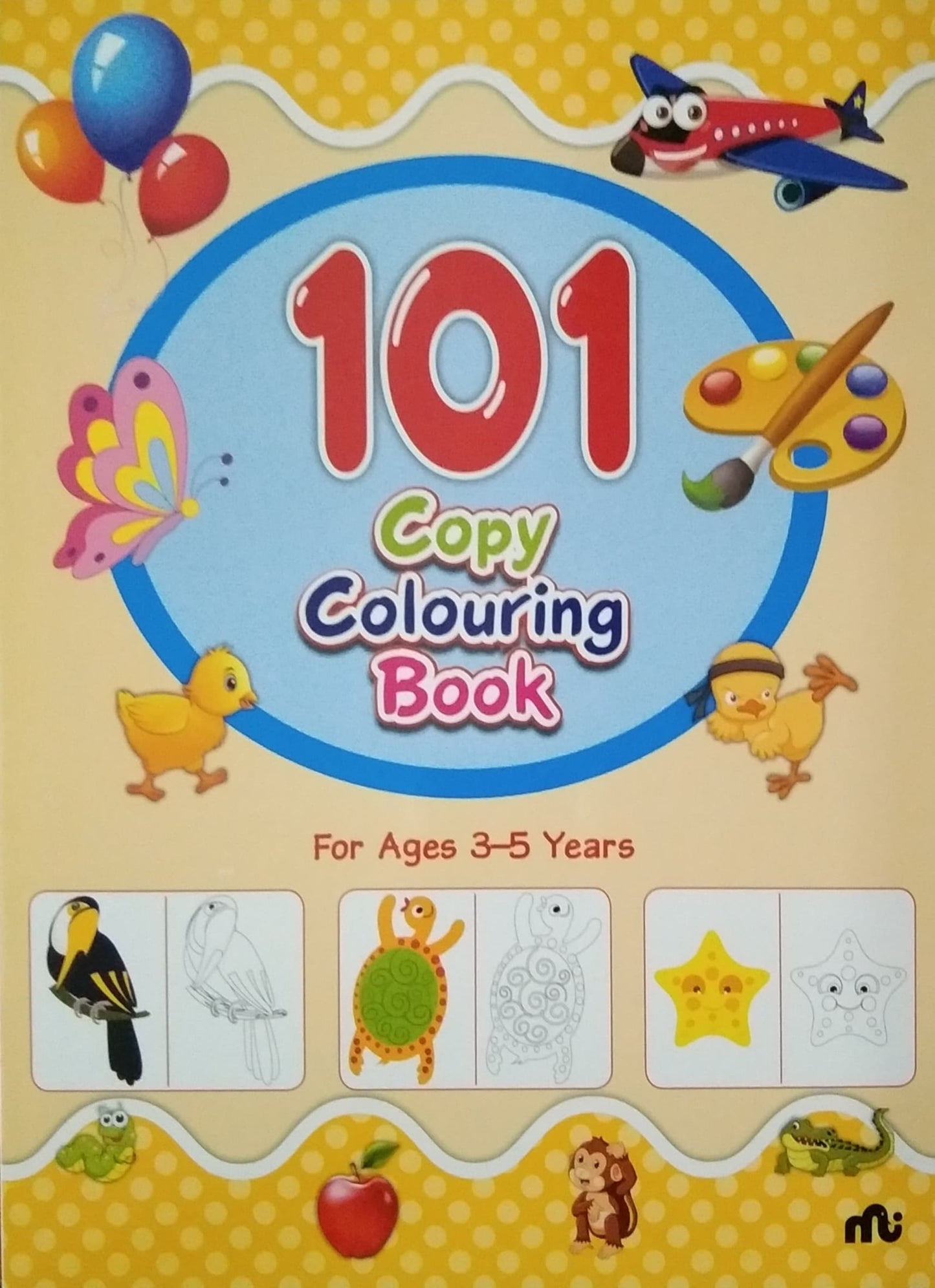 101 Copy Colouring Book for age 3-5 years