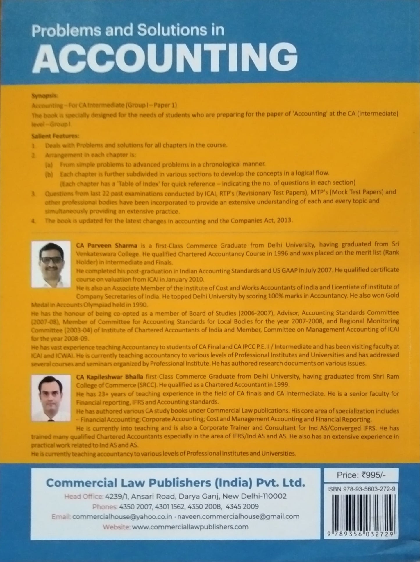 Promblems and Solutions in Accounting