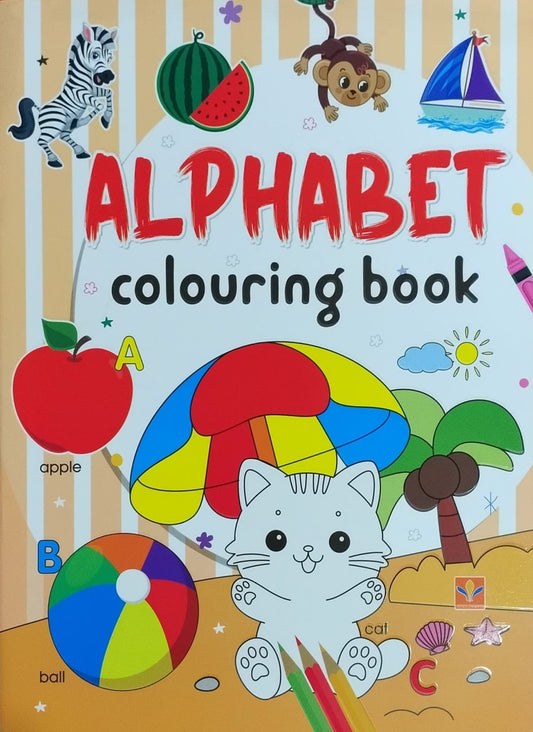 Title : Alphabet - Colouring Book, Children Book, Publisher : Vasantha Prakashana