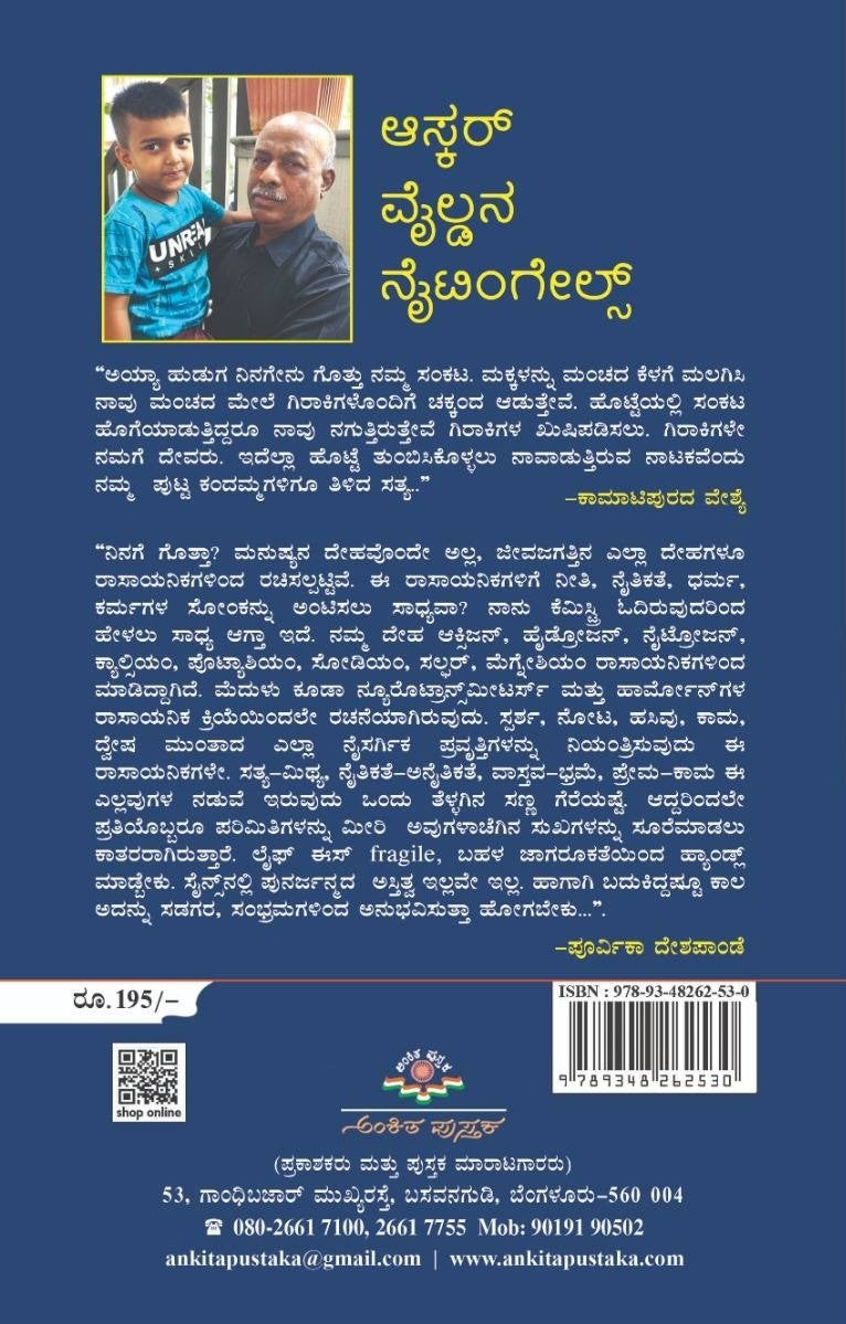 Title : Oscar Wild'NA Nightingals, Novel, Writer : Keshavareddy Handrala, Publisher : Ankita Pustaka. 