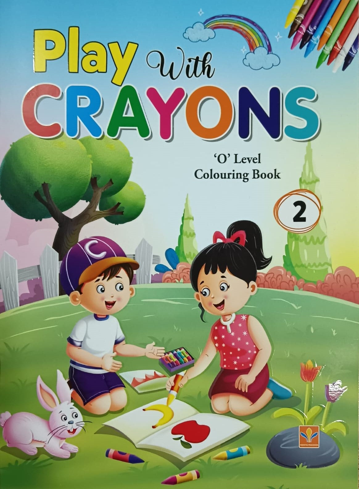 Title : Play with Crayons -2, O-Level Colouring Book, Publisher : Vasantha Prakashana.