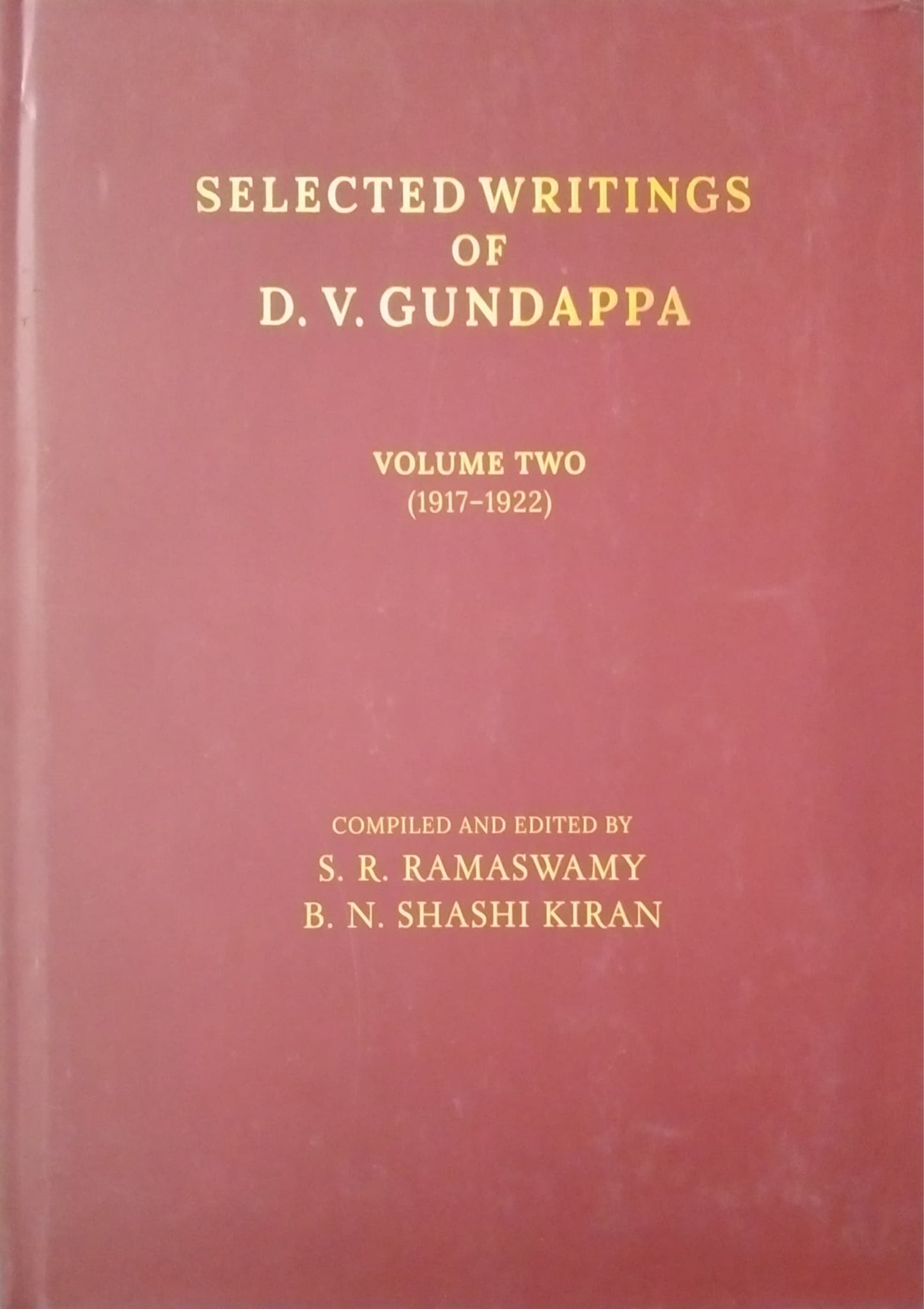 Selected Writings of D. V. Gundappa - 2