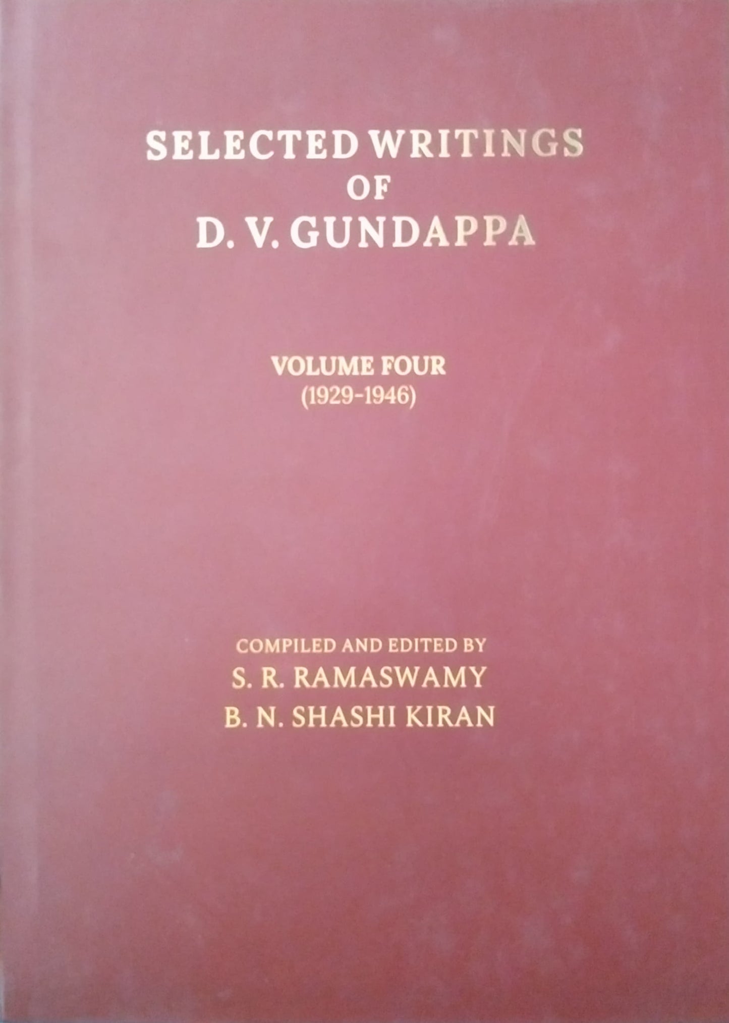 Selected Writings of D. V. Gundappa - 4