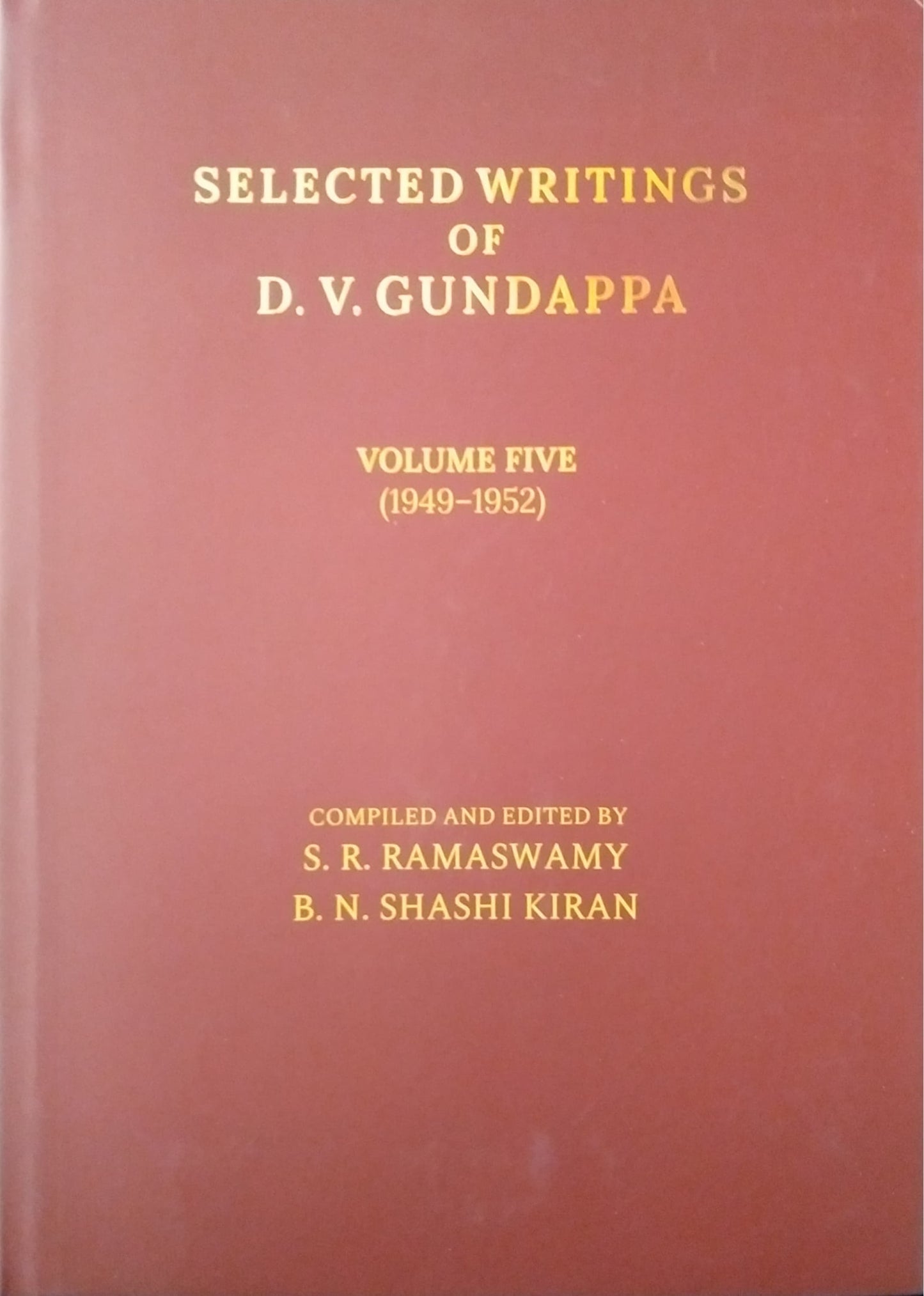 Selected Writings of D. V. Gundappa - 5