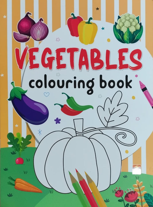 Title : Vegetables - Colouring Book, Children Book, Publisher : Vasantha Prakashana