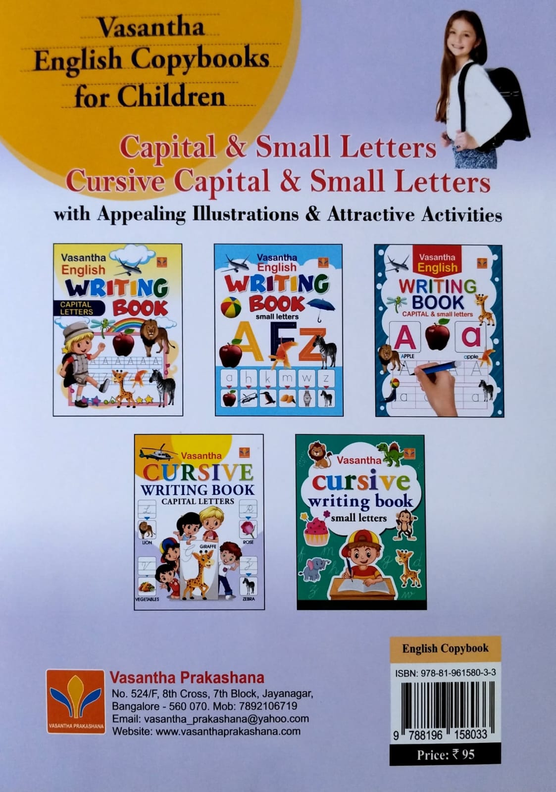 Cursive Writing Book - Capital Letters