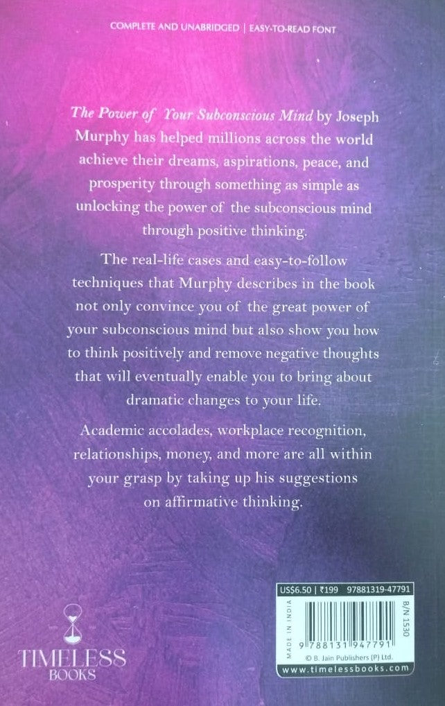 THE POWER OF YOUR SUBCONSCIOUS MIND