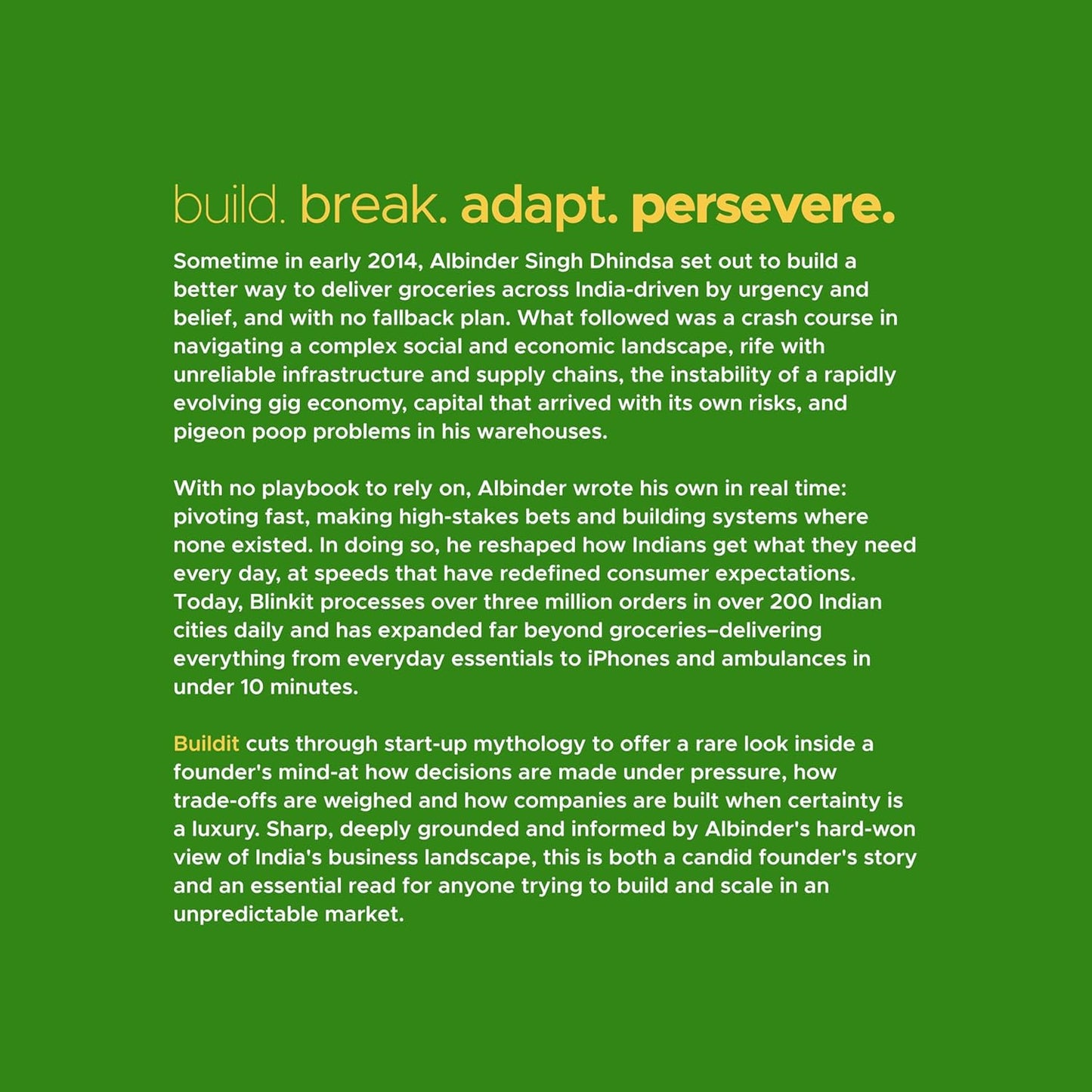 Buildit : BUILDING BLINKIT IN AN EVOLVING INDIA