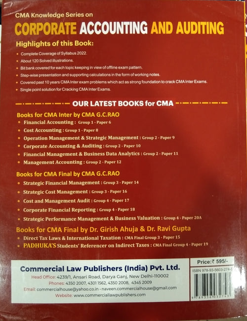 CORPORATE ACCOUNTING AND AUDITING