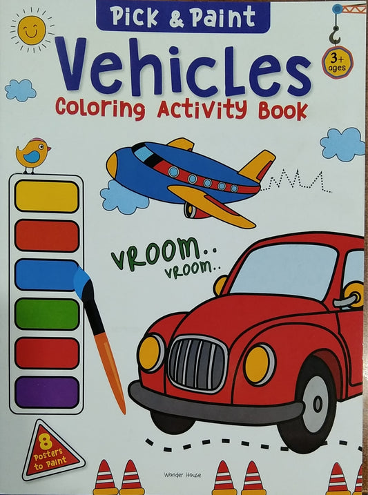 Vehicles Coloring Activity